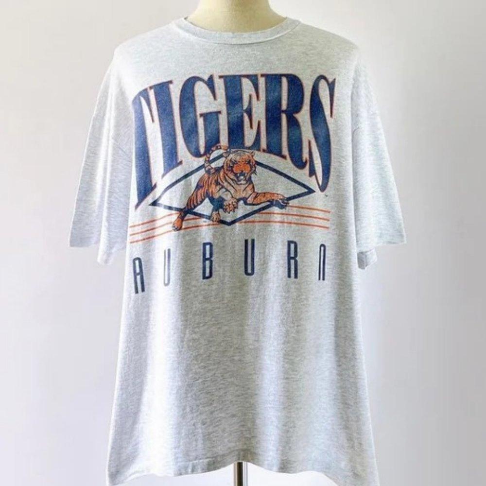 Vintage 90S Auburn Auburn Tigers Tshirt Funny Football Preppy Shirt
